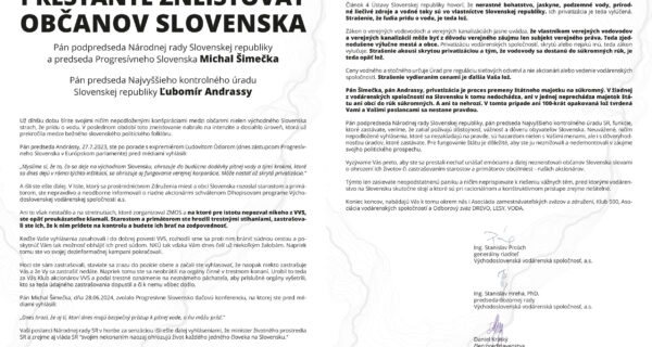 Otvorený list predsedovi Progresívneho Slovenska a predsedovi Najvyššieho kontrolného úradu Slovenskej republiky